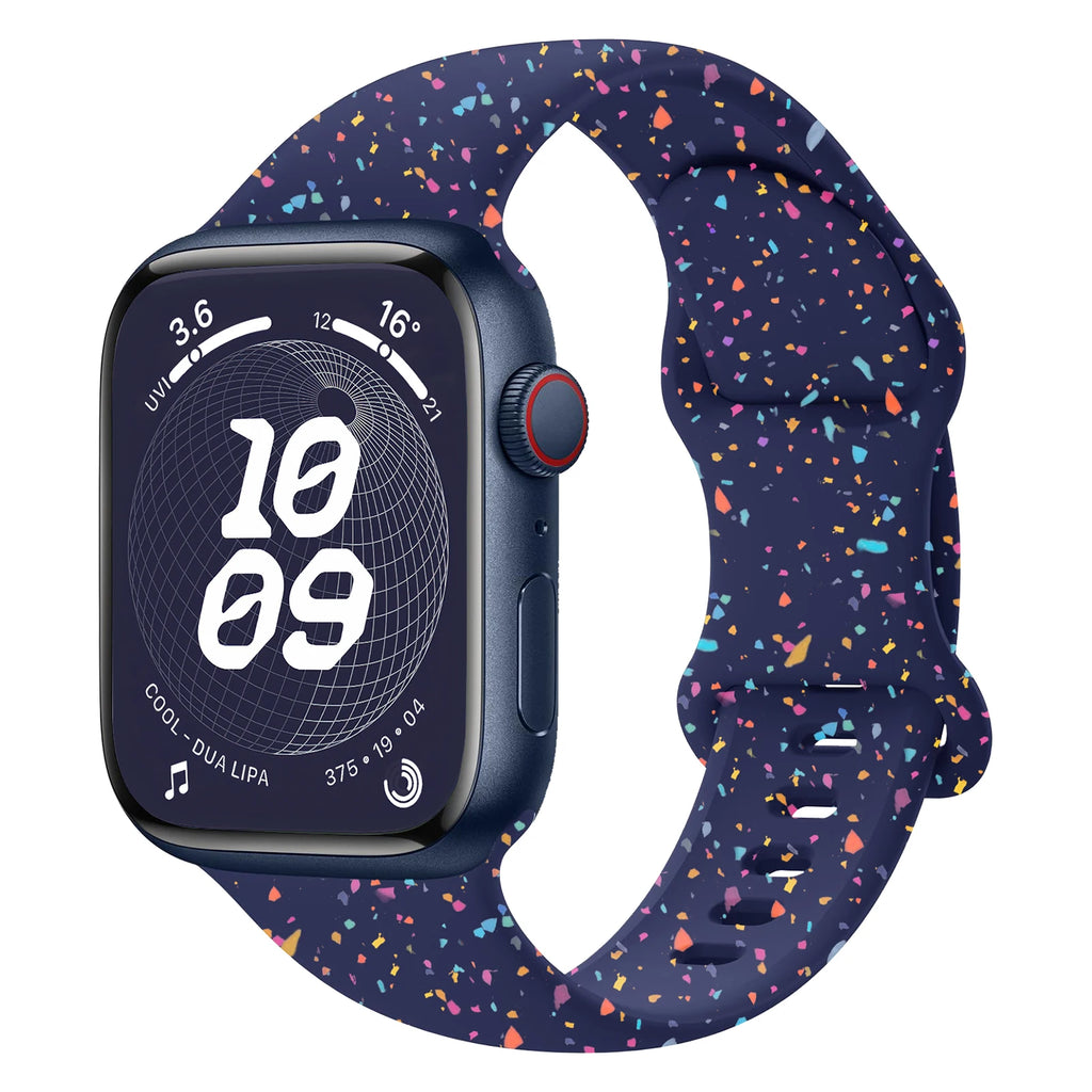 Sport Silicone Loop for Apple watch band 40mm 45mm 44mm 41mm 38mm 49mm Soft bracelet iwatch Series 9 8 7 6 5 3 SE Ultra 2 strap
