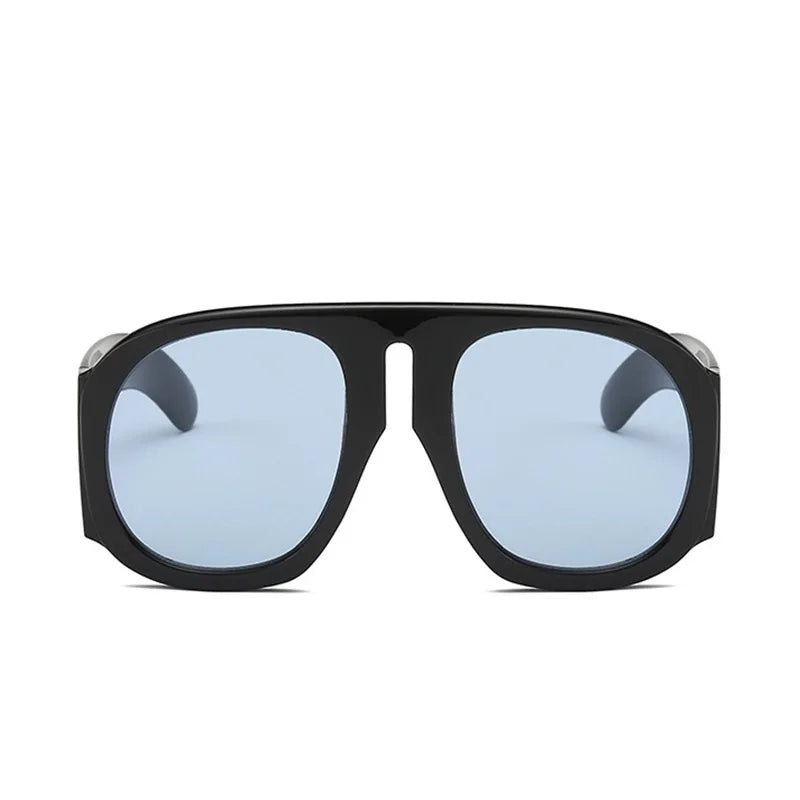 Celebrity Brand Luxury Sunglasses Women Oversized Glasses For Female Male Black Mask Wide Frame Sun Glasses Retro Shades UV400