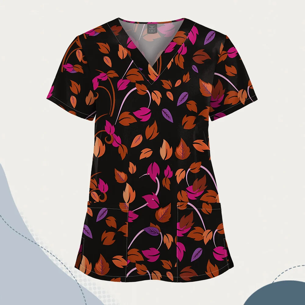 Wholesale Unisex Women Medical Scrub Tops Nurse Clothing Medical Uniforms Veterinary Dental Work Wear Nursing Accessories Scrubs