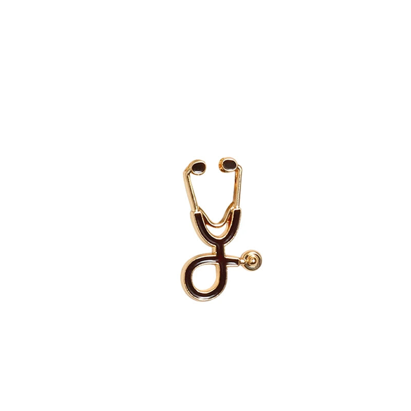 Organ Medical Stethoscope Brooches Pins Heart Tooth Brain Eye Badges For Doctor Nurse Dentist Jewelry Enamel Jackets Collar Pin