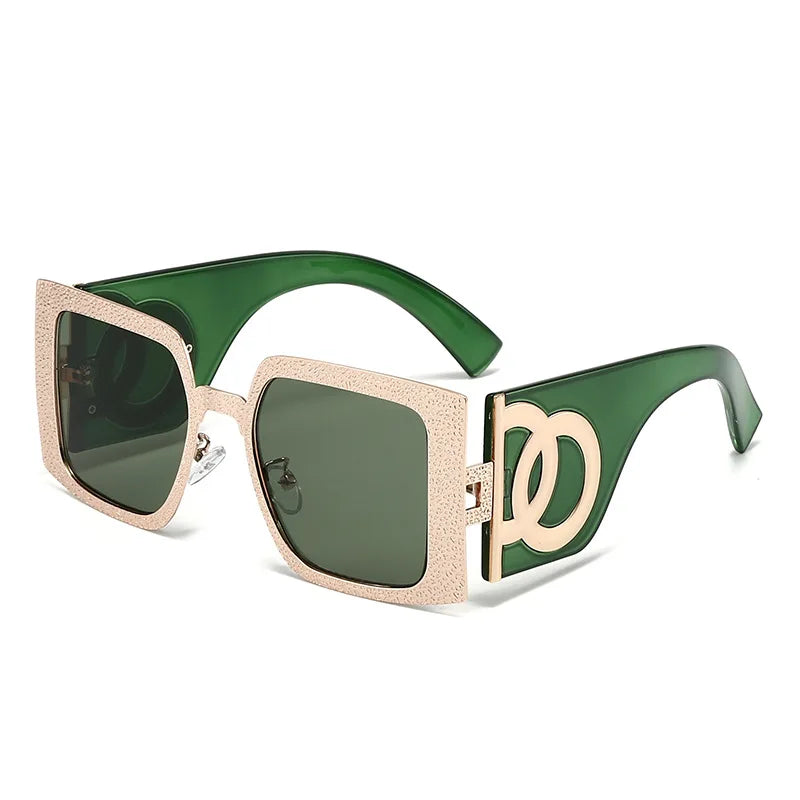 2024 New Big Square Sunglasses Women Fashion Cool Outdoor Eyewear Trendy Wide Frame Designer UV400 Party Sun Glasses Men Gafas