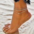 2/3pcs/set Beach Anklets for Women Pearl Beads Sunflower Pendants Foot Chains Bohemian Foot Accessories Summer Barefoot Chain