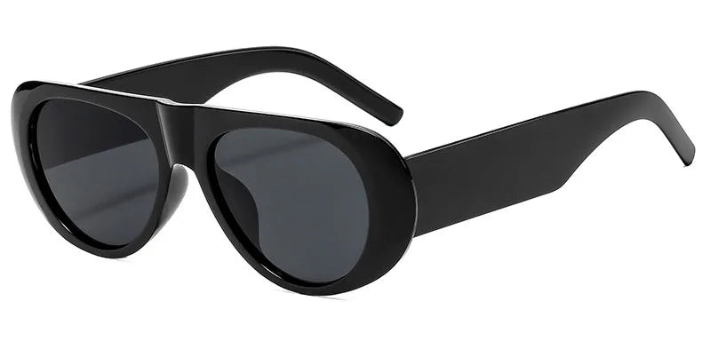 Retro Large Sunglasses for Women Fashion Wide Legs Large Frame Sunglasses Gradient Color Glasses Goggles