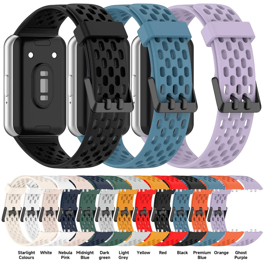 Breathable Straps for Samsung Galaxy FIT 3 Silicone Band Women Men Soft Sport Band for Samsung Smartwatch FIT3 Wriatband