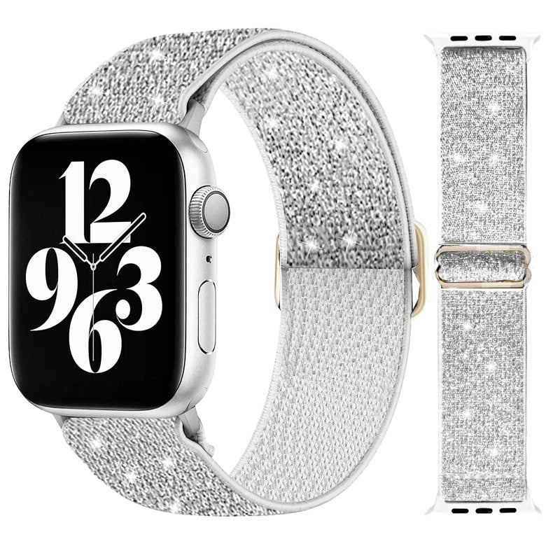 Nylon Elastic Solo Loop for Apple watch Ultra 49mm band 45mm 44/46/41mm Scrunchie Adjustable bracelet iWatch serie 6 7 8 9 10 11