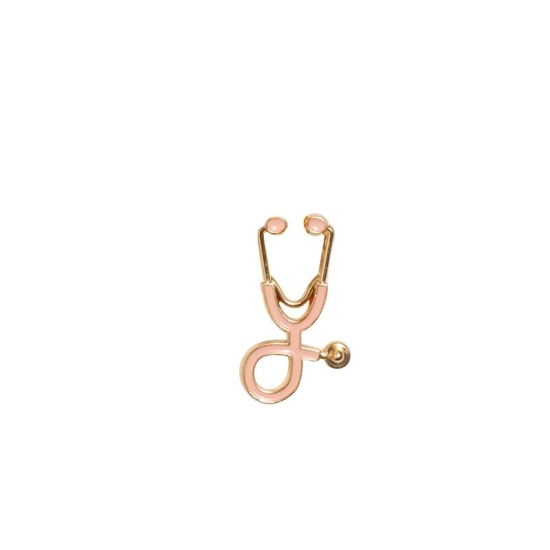 Organ Medical Stethoscope Brooches Pins Heart Tooth Brain Eye Badges For Doctor Nurse Dentist Jewelry Enamel Jackets Collar Pin