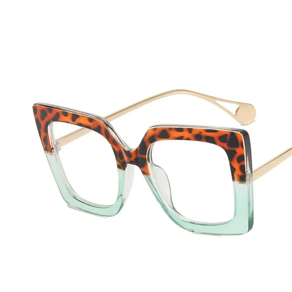 New Fashion Square Eyeglasses Optical Anti-blue Glasses Sunglasses Frame Eyewear Female Spectacles Vintage Oversized Accessories