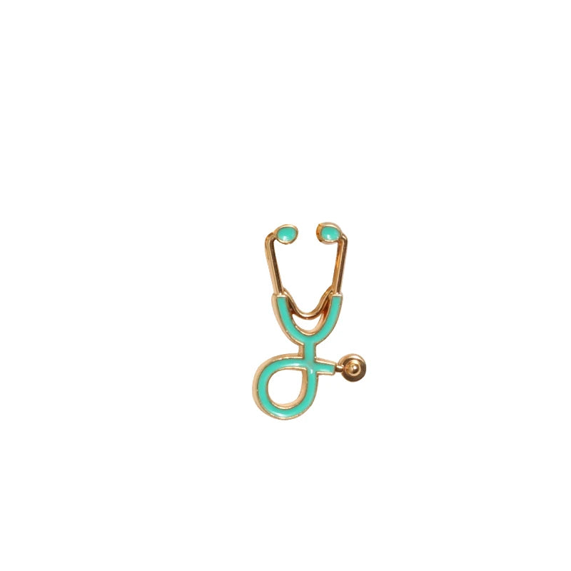 Organ Medical Stethoscope Brooches Pins Heart Tooth Brain Eye Badges For Doctor Nurse Dentist Jewelry Enamel Jackets Collar Pin