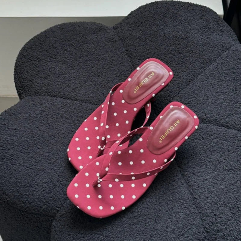 Bailamos 2025 Brand Women Slippers High Heels Sandals Sexy Open Toe Party Wedding Summer Shoes Woman Soft Outdoor Slides Beach F