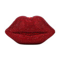 Luxury Red Lip Crystal Clutch Purse for Women Diamond Embellished Evening Bag Cute Shoulder Handbag New Design