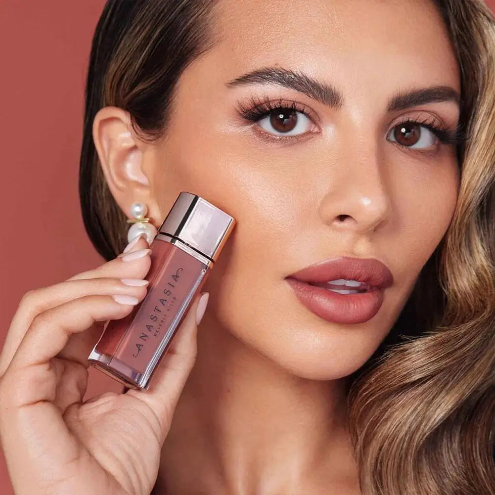 ANASTASI Nude Matte Lipstick Long Lasting Non-stick Cup Lip Gloss Sexy Velvet Waterproof  Drying Out Nude Matte Lip Glaze Makeup