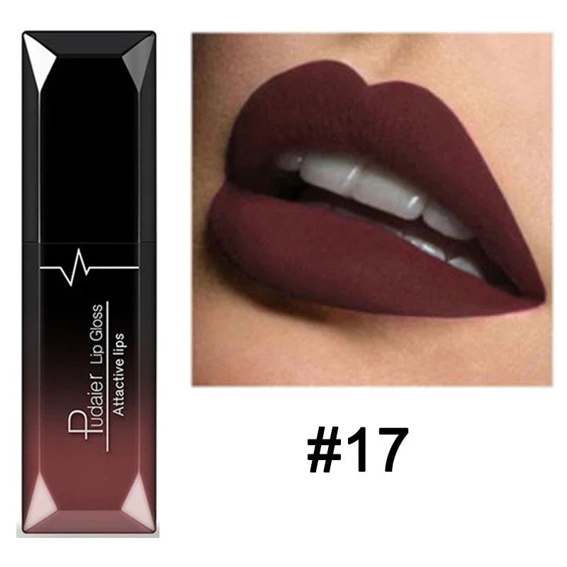 21 Colors Nude Matte Lipstick Liquid Moisturizer Waterproof Lasting Non-stick Cup Velvet Lip Gloss Women Lips Makeup Cosmetics