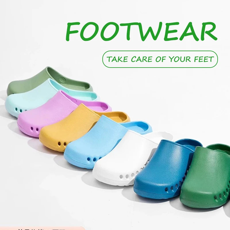 Anti-slip Surgical Shoes Medical Clogs Dental Nurses Working Shoes EVA Operating Room Protective Sandals for Women Men 2441