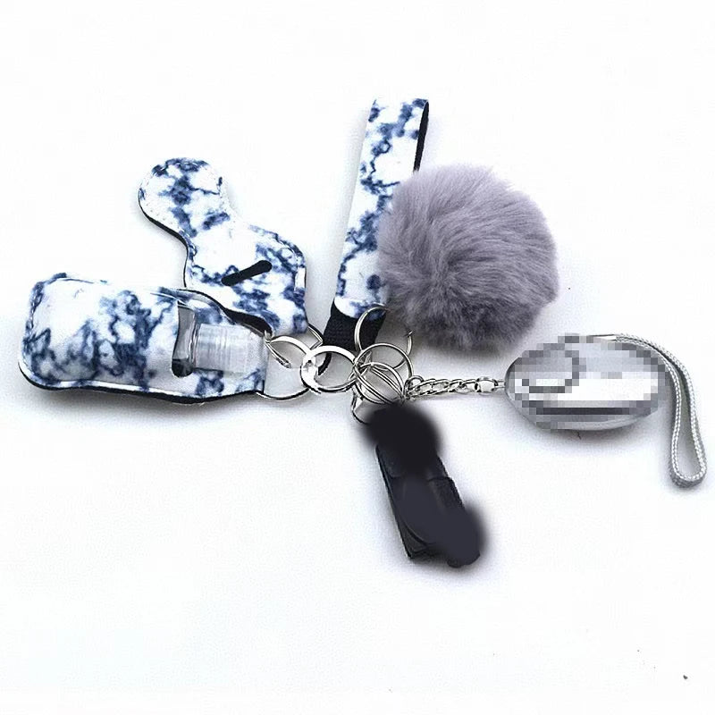 10Pcs Girl Security Self Defense Keychain Protection Personal Defensive Alarm Key chain Accessories Women Product