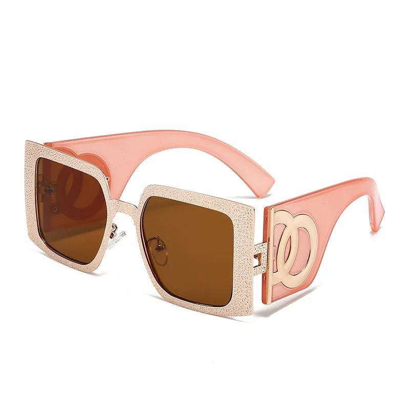 2024 New Big Square Sunglasses Women Fashion Cool Outdoor Eyewear Trendy Wide Frame Designer UV400 Party Sun Glasses Men Gafas