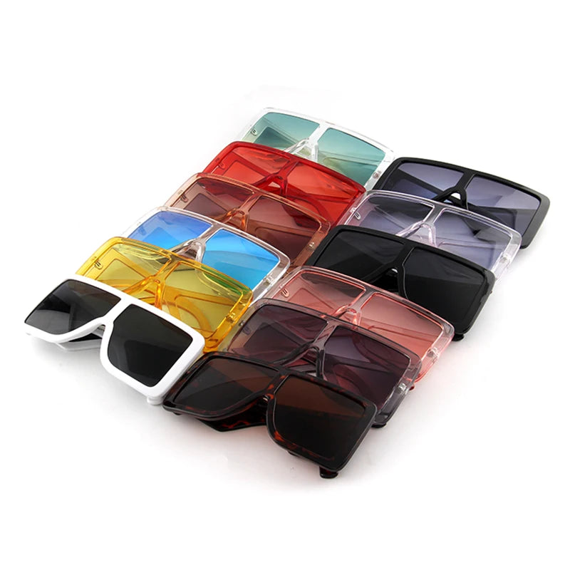 Kenbo Big Square Vintage Sunglasses Women Men Wide Frame Luxury Large Oversize Sun Glasses Ladies Fashion Designer UV400 Eyewear