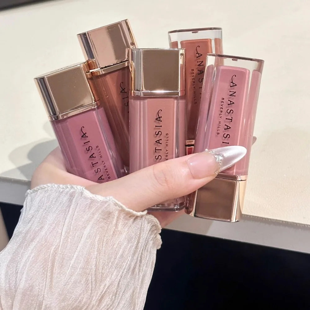 ANASTASI Nude Matte Lipstick Long Lasting Non-stick Cup Lip Gloss Sexy Velvet Waterproof  Drying Out Nude Matte Lip Glaze Makeup