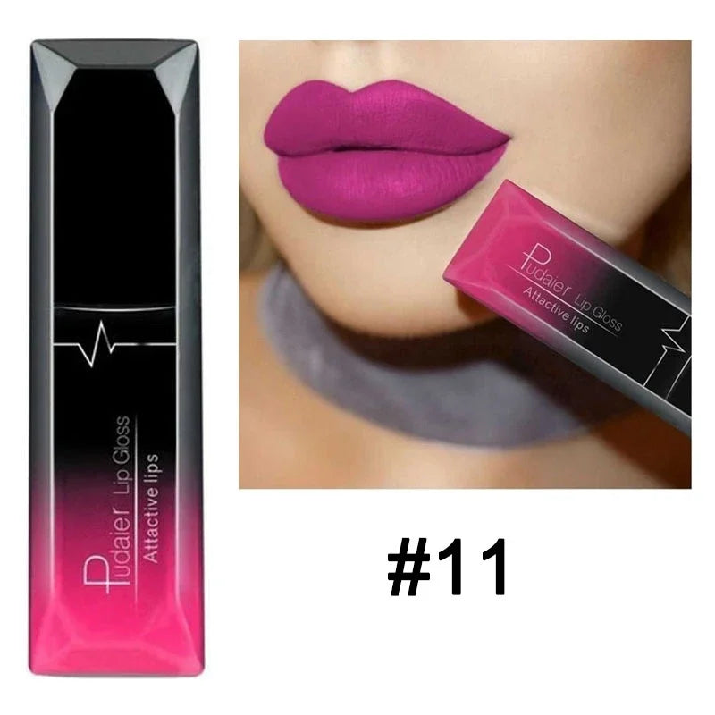 21 Colors Nude Matte Lipstick Liquid Moisturizer Waterproof Lasting Non-stick Cup Velvet Lip Gloss Women Lips Makeup Cosmetics