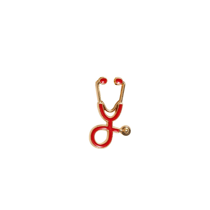 Organ Medical Stethoscope Brooches Pins Heart Tooth Brain Eye Badges For Doctor Nurse Dentist Jewelry Enamel Jackets Collar Pin