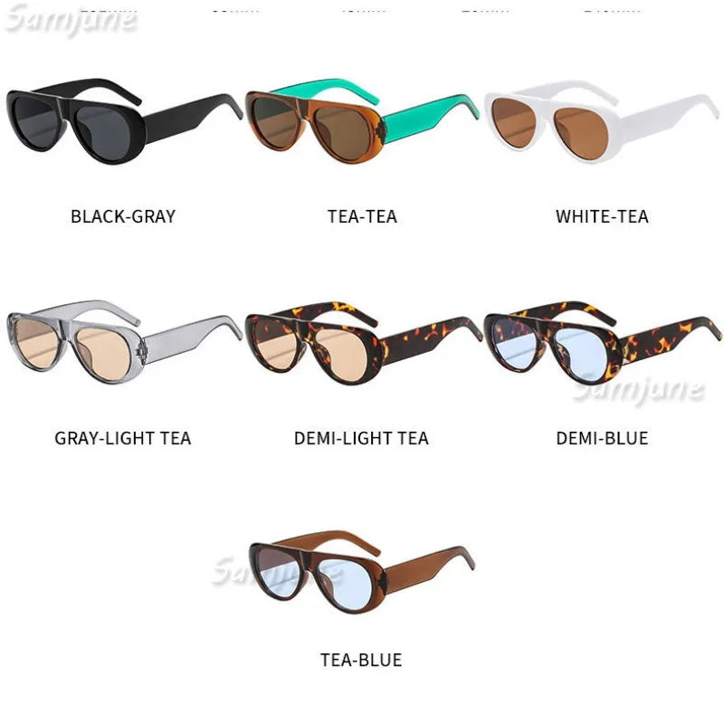 Retro Large Sunglasses for Women Fashion Wide Legs Large Frame Sunglasses Gradient Color Glasses Goggles