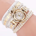 Fashion Rhinestone Heart Dial Women Watches Long Velvet Band Wristwatch
