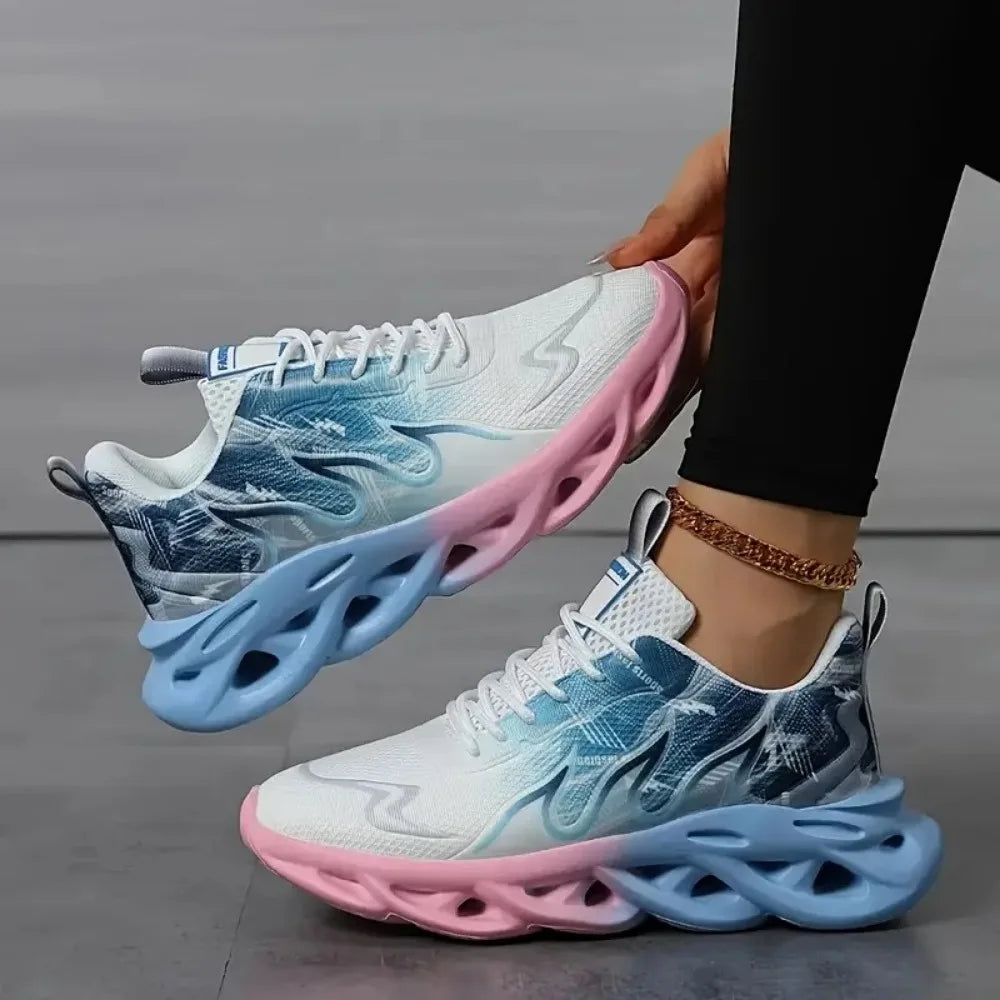 Womens Ladies Walking Tennis Shoes Slip on Lightweight Casual Running Sneakers Soft Sole Comfortable Trainers Zapatos De Mujer
