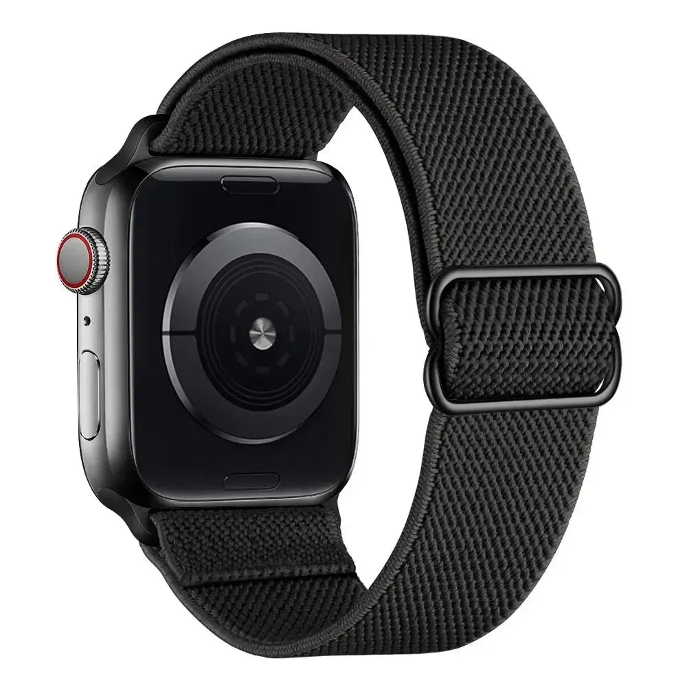 Nylon Elastic Solo Loop for Apple watch Ultra 49mm band 45mm 44/46/41mm Scrunchie Adjustable bracelet iWatch serie 6 7 8 9 10 11