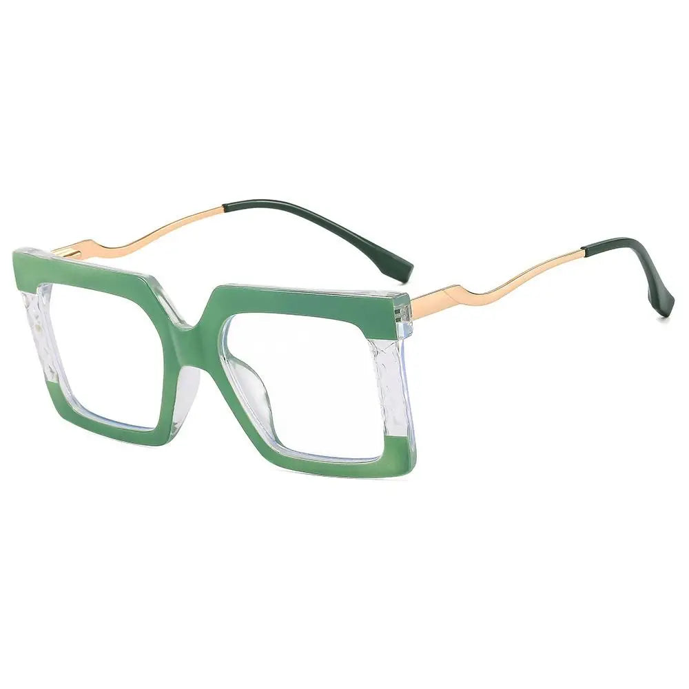 New Fashion Square Eyeglasses Optical Anti-blue Glasses Sunglasses Frame Eyewear Female Spectacles Vintage Oversized Accessories
