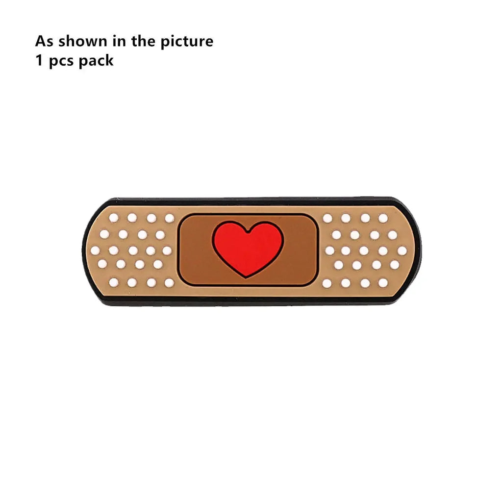1 Pcs Original Cartoon Medical Style PVC Shoe Charms Accessories Cute Doctor Nurse Bandaid Ambulance Shapes Sandal Upper Buckle