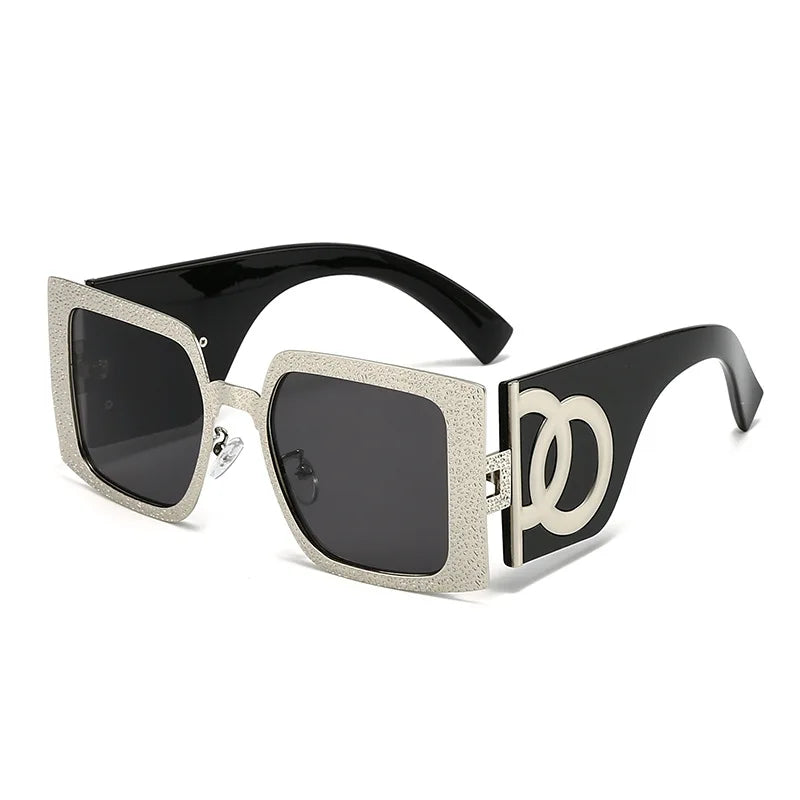 2024 New Big Square Sunglasses Women Fashion Cool Outdoor Eyewear Trendy Wide Frame Designer UV400 Party Sun Glasses Men Gafas