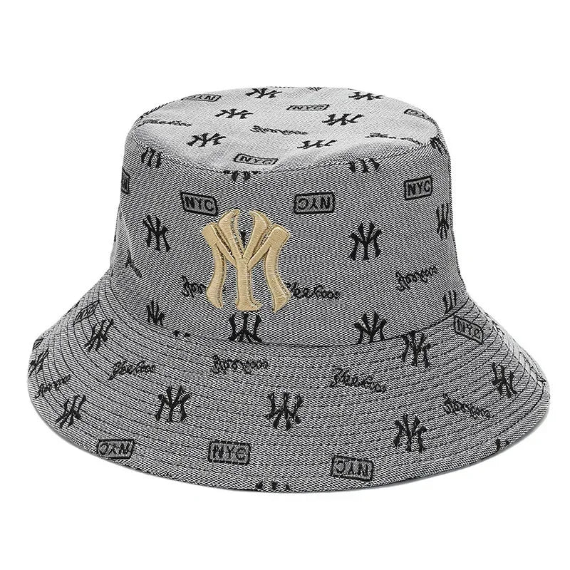 Unisex Letter Embroidery Fisherman Hat Women Summer Versatile Sunscreen Hats Sun Hat Men Trend Bucket Hats