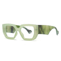 New Fashion Square Women Glasses Frame Luxury Clear Anti-Blu-Ray Spring Hinge Wide Legs Eyewear Men Optical Polygon Frame