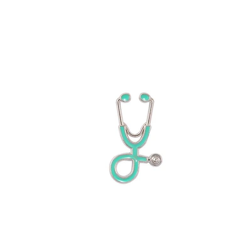 Organ Medical Stethoscope Brooches Pins Heart Tooth Brain Eye Badges For Doctor Nurse Dentist Jewelry Enamel Jackets Collar Pin
