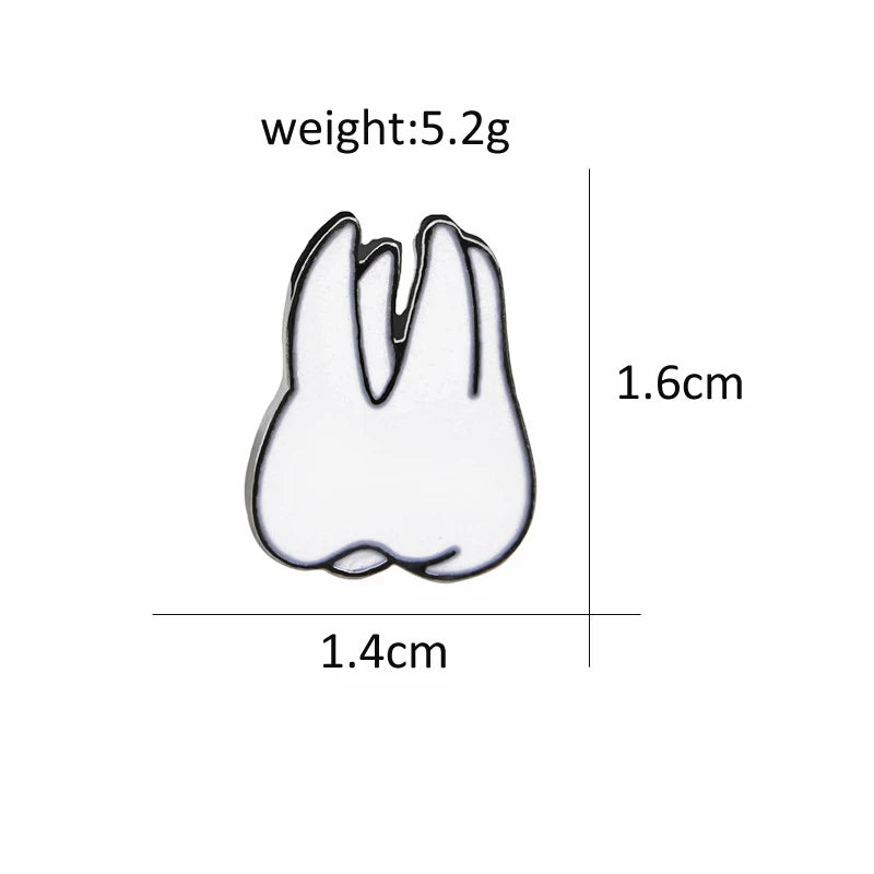 Organ Medical Stethoscope Brooches Pins Heart Tooth Brain Eye Badges For Doctor Nurse Dentist Jewelry Enamel Jackets Collar Pin