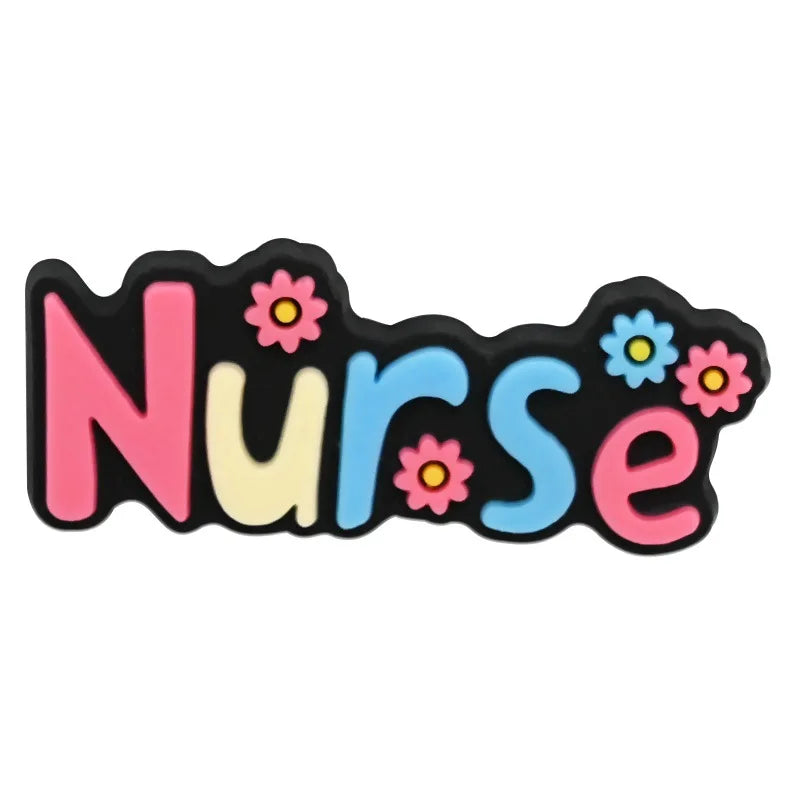13Pcs Nurse Series Shoe Charms For Slides Sandals, PVC Shoe Decorations Accessories For Christmas Birthday Gift