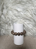 Chunky leopard print bead bracelet - front view