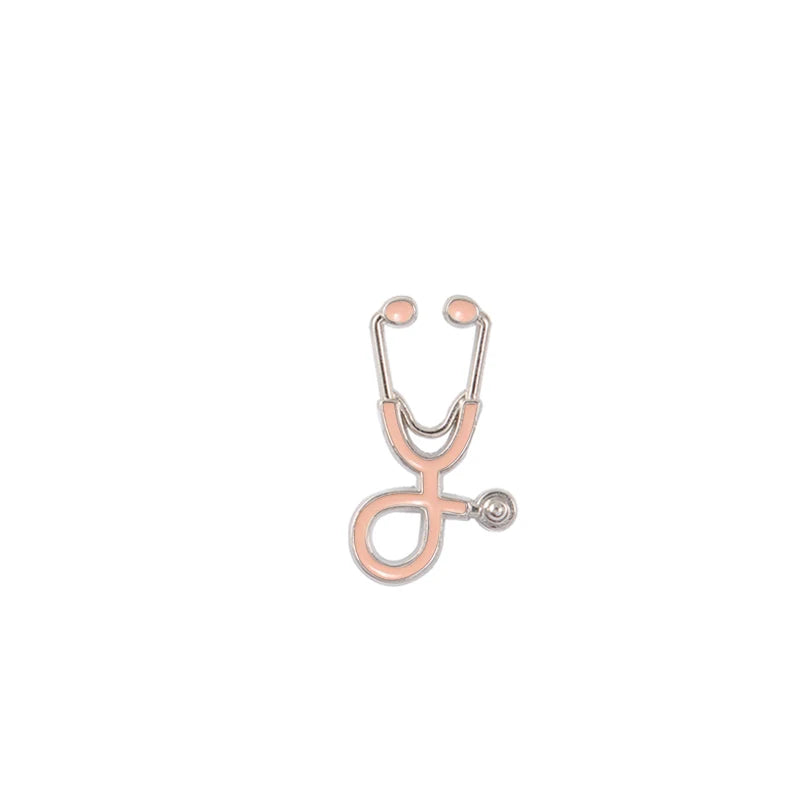 Organ Medical Stethoscope Brooches Pins Heart Tooth Brain Eye Badges For Doctor Nurse Dentist Jewelry Enamel Jackets Collar Pin