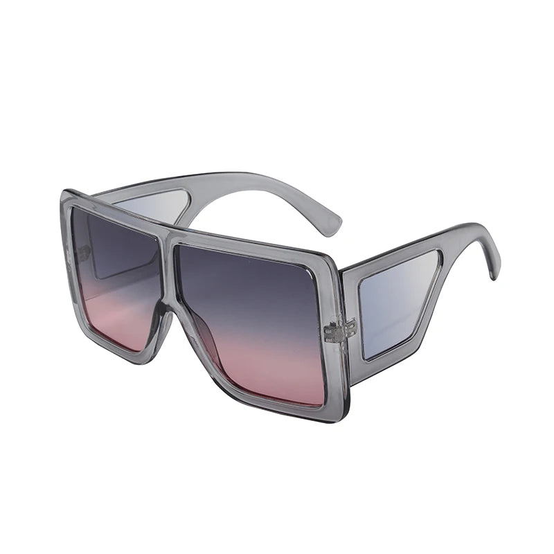 Kenbo Big Square Vintage Sunglasses Women Men Wide Frame Luxury Large Oversize Sun Glasses Ladies Fashion Designer UV400 Eyewear