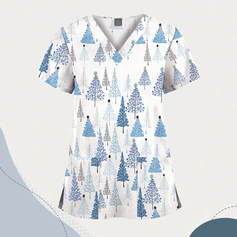 Wholesale Unisex Women Medical Scrub Tops Nurse Clothing Medical Uniforms Veterinary Dental Work Wear Nursing Accessories Scrubs