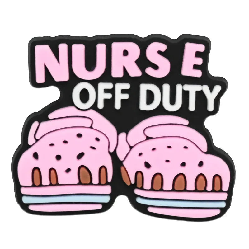 13Pcs Nurse Series Shoe Charms For Slides Sandals, PVC Shoe Decorations Accessories For Christmas Birthday Gift