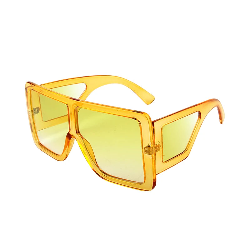 Kenbo Big Square Vintage Sunglasses Women Men Wide Frame Luxury Large Oversize Sun Glasses Ladies Fashion Designer UV400 Eyewear