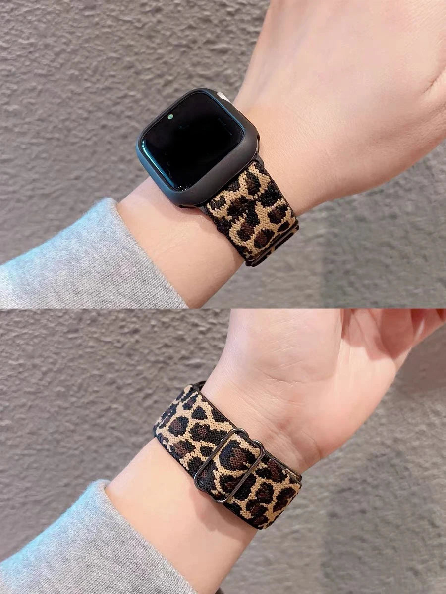 Nylon Elastic Solo Loop for Apple watch Ultra 49mm band 45mm 44/46/41mm Scrunchie Adjustable bracelet iWatch serie 6 7 8 9 10 11