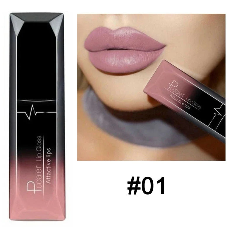 21 Colors Nude Matte Lipstick Liquid Moisturizer Waterproof Lasting Non-stick Cup Velvet Lip Gloss Women Lips Makeup Cosmetics