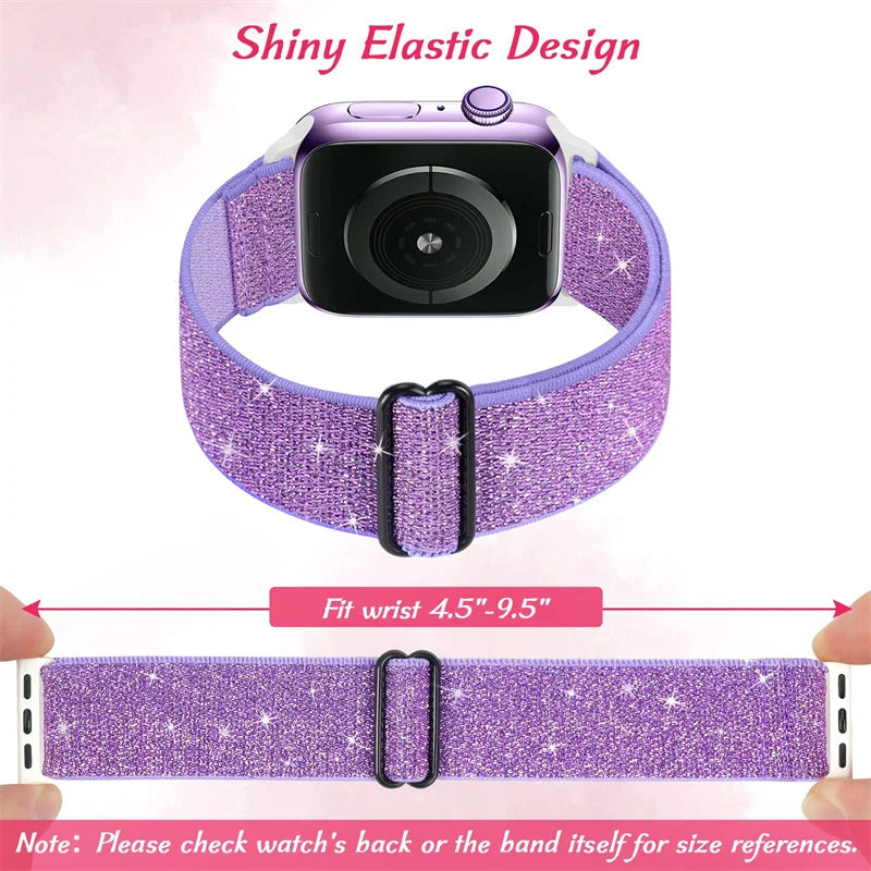 Nylon Elastic Solo Loop for Apple watch Ultra 49mm band 45mm 44/46/41mm Scrunchie Adjustable bracelet iWatch serie 6 7 8 9 10 11