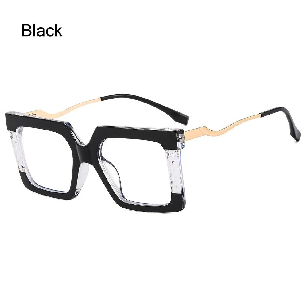 New Fashion Square Eyeglasses Optical Anti-blue Glasses Sunglasses Frame Eyewear Female Spectacles Vintage Oversized Accessories