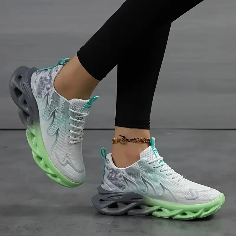 Womens Ladies Walking Tennis Shoes Slip on Lightweight Casual Running Sneakers Soft Sole Comfortable Trainers Zapatos De Mujer