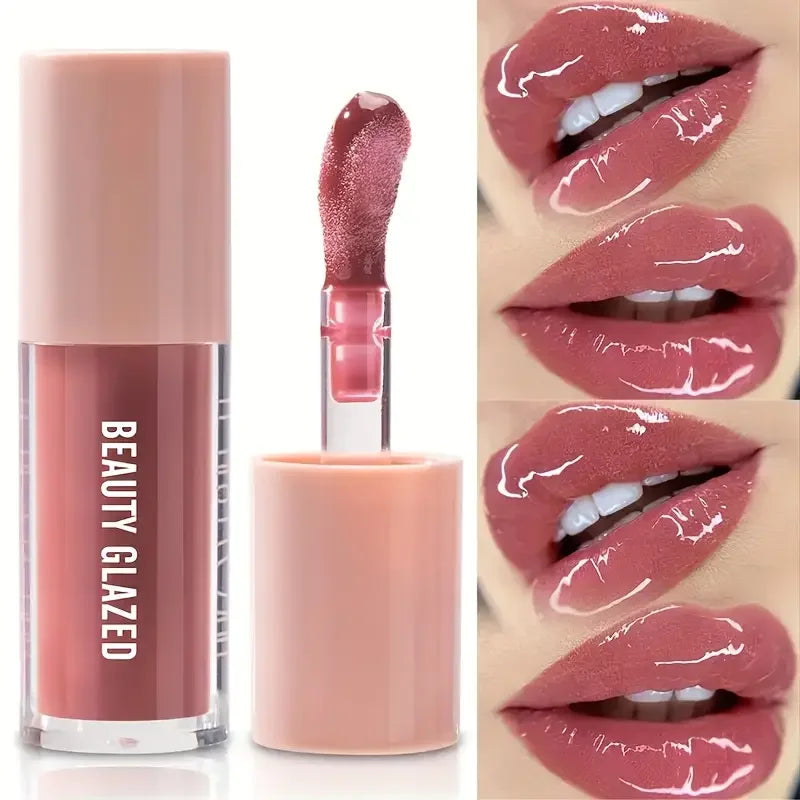 Waterproof 2Pcs Long-Lasting Matte Lip Makeup Set - Lip Liner & Glaze Combo with Pencil Texture, Red, Brown, Pink, Nude Tones