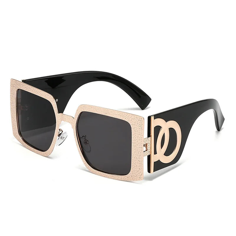 2024 New Big Square Sunglasses Women Fashion Cool Outdoor Eyewear Trendy Wide Frame Designer UV400 Party Sun Glasses Men Gafas