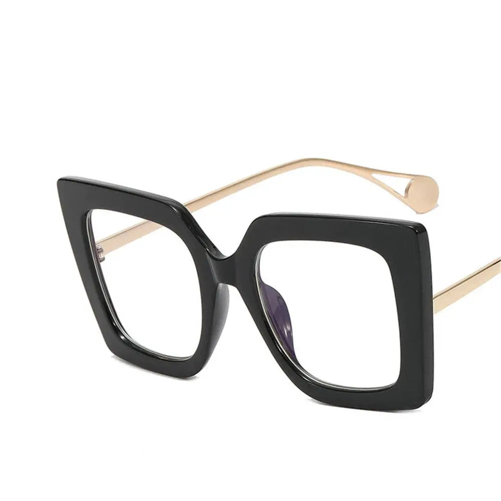 New Fashion Square Eyeglasses Optical Anti-blue Glasses Sunglasses Frame Eyewear Female Spectacles Vintage Oversized Accessories